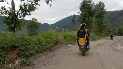 Driving on a Bumpy Muddy Road Video stock 163273879
