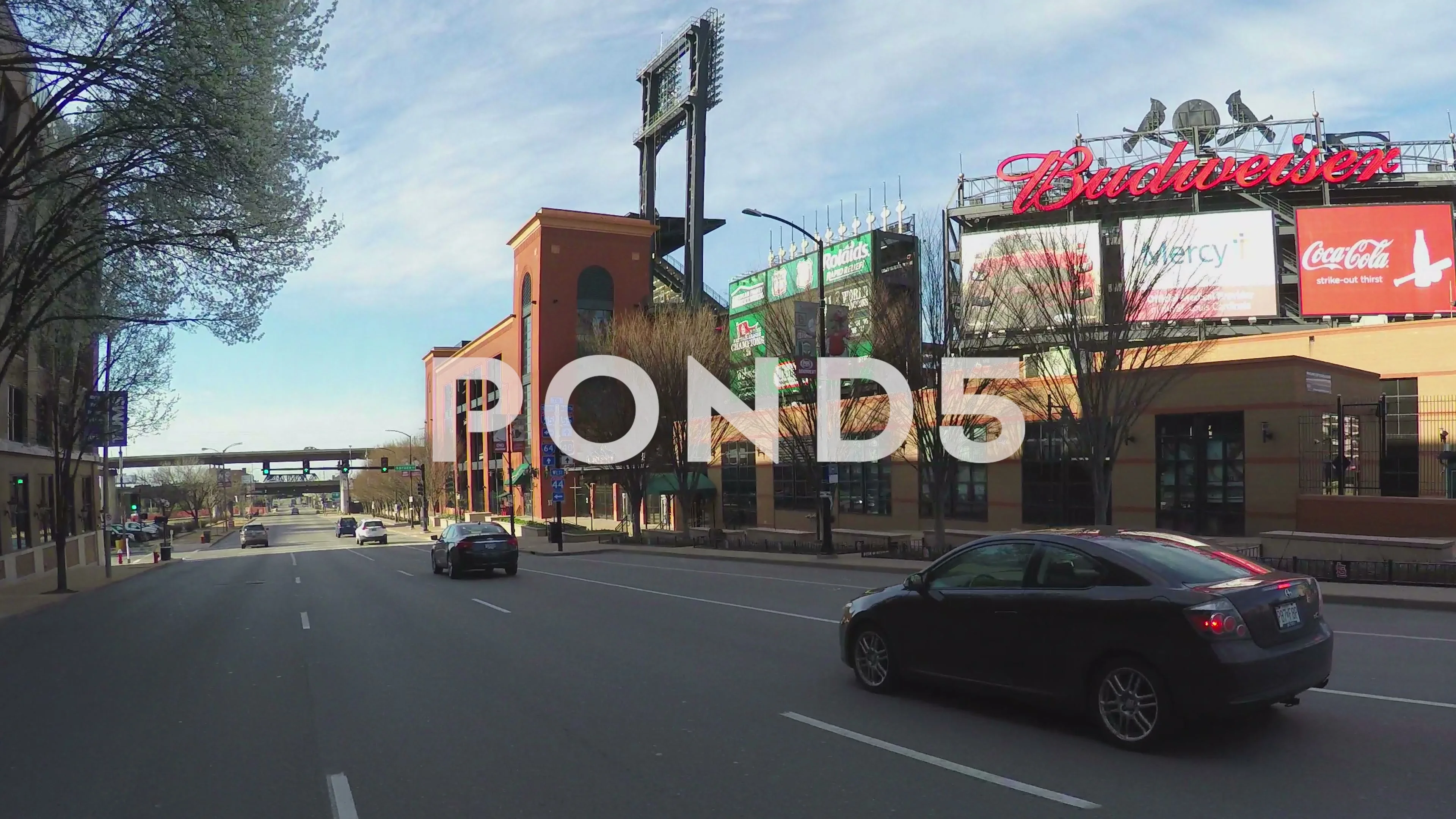 Busch stadium at night, Stock Video