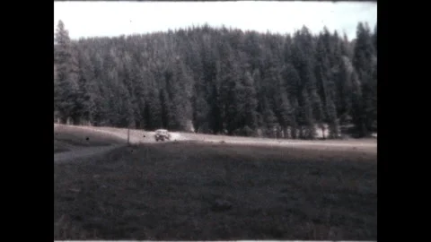 Driving into Camp 1965 Stock Footage 246455191