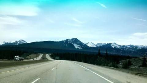Driving in canada Stock Photos