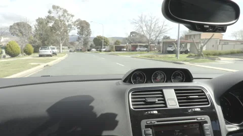 Driving Car In Australia C - Front Passengers POV Of Road Stock Footage 68217510