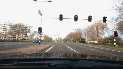 Driving by car in the city Video stock 107988189