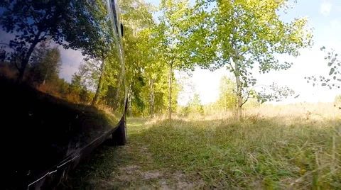 Driving a car in the countryside. Stock Footage 42536940