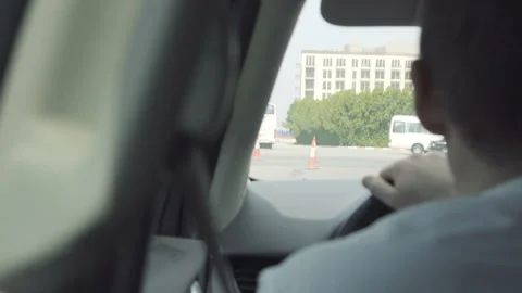 Driving car Stock Footage 86477060