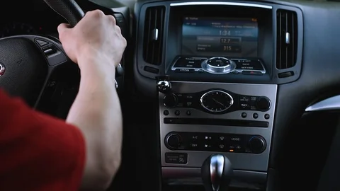 Driving the car Stock Footage 127111443
