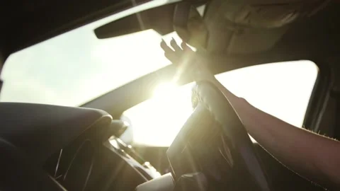 Driving a car Stock Footage 132206307