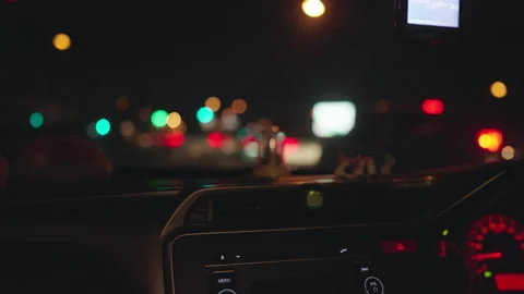 Driving car Video stock 163824273