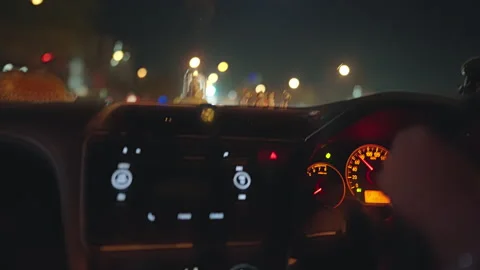 Driving car Video stock 163824915