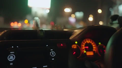 Driving car Video stock 163825060