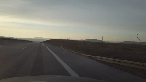 Driving a car on the German highway Video stock 104042902