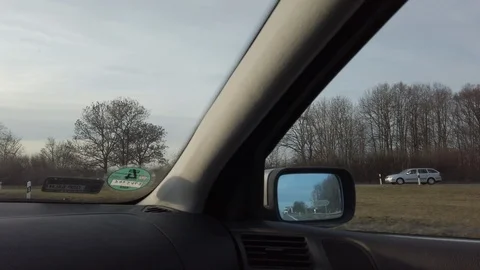 Driving a car on the German highway Video stock 104043692