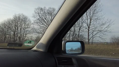 Driving a car on the German highway Video stock 104043737