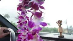 Hula dancer doll on Hawaii car road trip. Doll dancing on the dashboard in  front , #Aff, #road, #car, #Doll, #trip, #da…
