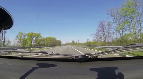 Driving in the car on the highway. Stock Footage 49973931