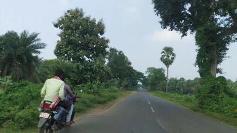 Driving a car on a Highway Stock Footage 163204568