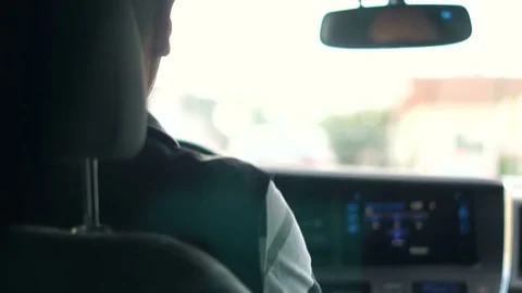 Driving Car in Highway With GPS Navigation Dashboard Stock Footage 79890277