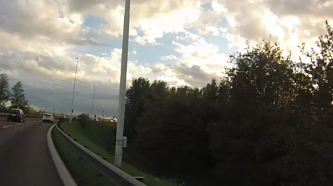 Driving a car on motorway Video stock 32163912