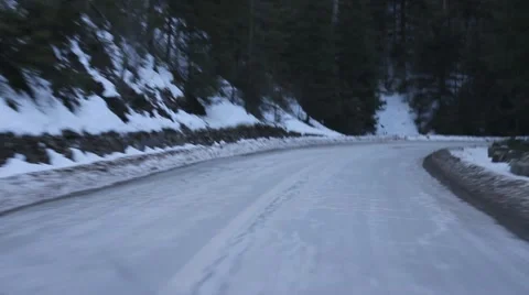 Driving car on mountain road Video stock 21879847
