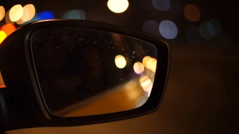 Driving a car at night Stock Footage 99954701