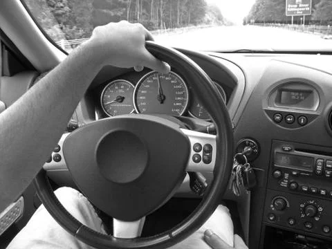 Driving a Car Stock Photos