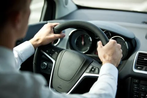 Driving a car Stock Photos