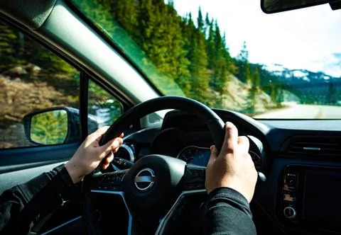Driving the car. Stock Photos