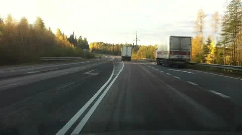 Driving a car point of view timelapse video Video stock 10606520