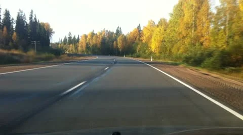 Driving a car point of view timelapse video Stock Footage 10699166