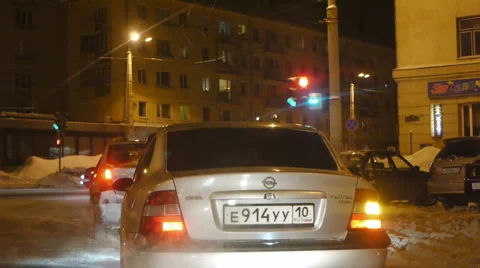 Driving a car point of view  video Video stock 1039568