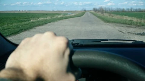Driving A Car, POV Stock Footage 88011204