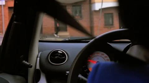 Driving the car pov Stock Footage 89933055