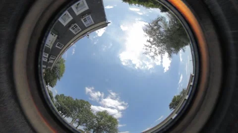 Driving Car Reflection Map Stock Footage 47827081