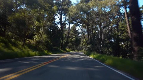 Driving a Car on a Road Stock-Footage 108553942
