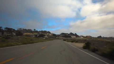 Driving a Car on a Road Stock-Footage 108680593