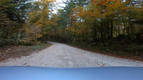 Driving car off road Stock Footage 118256046