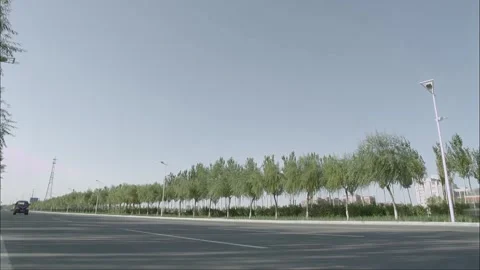 Driving a car on the road Stock Footage 261511548