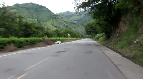 Driving Car on Roads of Highways, Timelapse Stock Footage