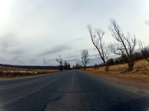 Driving Car on Roads, Rural Streets, or Highways Stock Footage