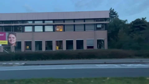 Driving Car Side View Motion Stock Footage 219641793