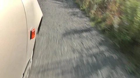 Driving car speed Stock Footage 12110162