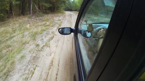 Driving a car through the countryside Stock Footage 29290943