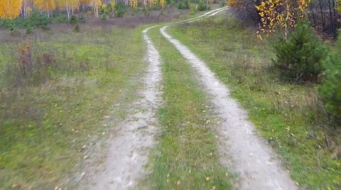 Driving a car through the countryside Stock Footage 32863952