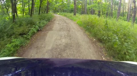 Driving a car through the countryside Stock Footage 40054345
