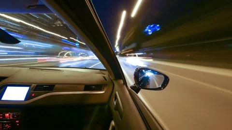 Driving Car Time Lapse Stock Footage 58887551