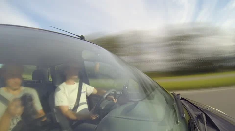 Driving a car. Timelapse. Stock Footage 54905069