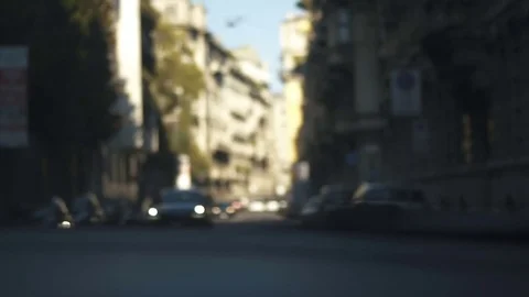 Driving in the center of Milan Video stock 80279118