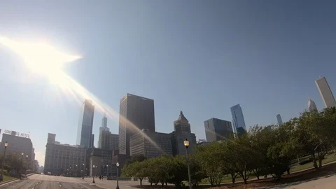 Driving Chicago Downtwon 库存影片 116297653