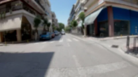 Driving in the City, blurred video suitable for use with green screen Stock-Footage 90402678