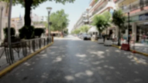 Driving in the City, blurred video suitable for use with green screen Stock Footage 90402689
