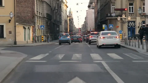 Driving in the city Video stock 1807086